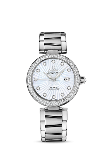 Omega LadyMatic Co-Axial 34 Stainless Steel / Diamond / MOP / Bracelet